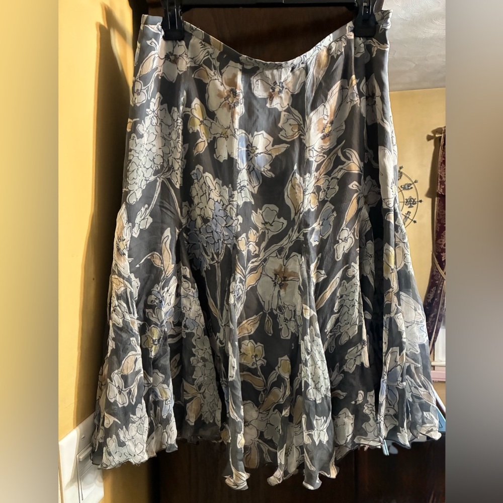 Armani Collezioni Floral A-Line Skirt